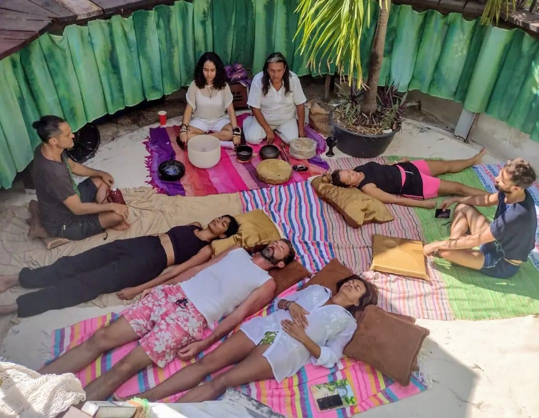 sound healing at the earthing clubhouse