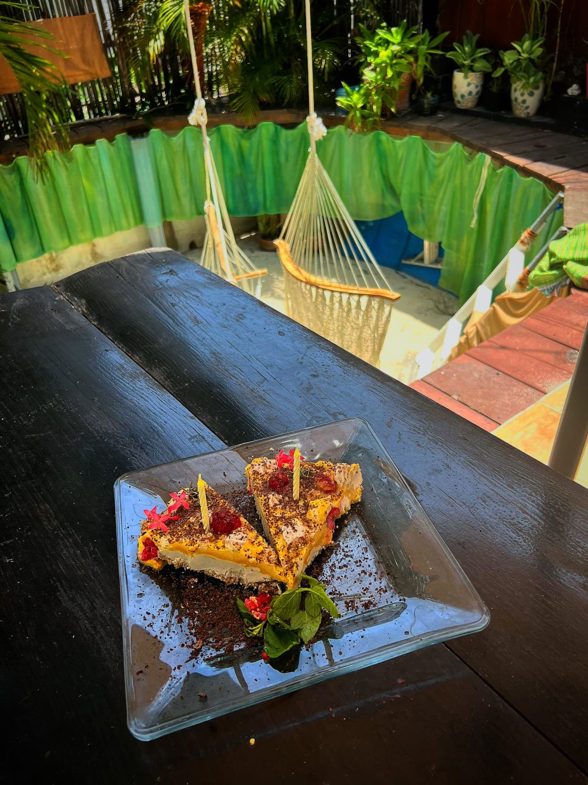 mango raw vegan cheesecake birthday.
