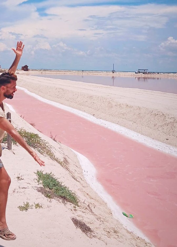 Las Coloradas Mexico Nature reserve and pink lagoon!